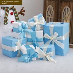 Chất lượng cao màu be Giấy Bộ quà tặng trang sức bao bì hộp với <span class=keywords><strong>Ribbon</strong></span> Bow - Product Image 4