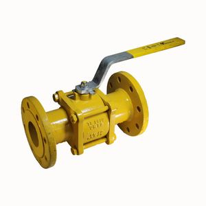 Válvula de bola manual PN40 para gas (con brida / de 3 piezas) Dn80 OEM de alta temperatura 1564, válvula de gas manual OEM, soporte de válvula G - Product Image 2