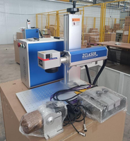 Marqueur laser à fibre 20W 30W 50W pour la gravure de bijoux, machine CNC fermée, refroidie par air, avec prise en charge des formats DXF BMP AI DWG