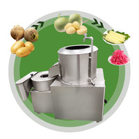 Pommes de terre chips lavage Cutter tranche trancheuse industrie électrique Peel éplucheur de pommes de terre coupe Machine et coupe