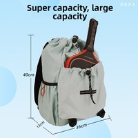 Sac à dos respirant pour activités de plein air, idéal pour le badminton, le tennis, le cyclisme, la randonnée, les loisirs et les voyages, avec compartiment pour raquette de pickleball