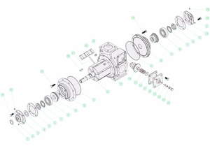 ريشة دوارة انزلاقية من سلسلة YB 2 "v" 3" 4 "دوارة دوارة ذاتية التحضير - Product Image 6