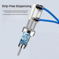 Machine de remplissage d'eau semi-automatique pour bouteilles, conteneurs PET, boissons, eau minérale, liquides purs 27.6 1,2