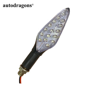 Intermitentes LED para Motocicleta, 16 LED, 6W, Universales, Luz Ámbar Intermitente - Product Image 1