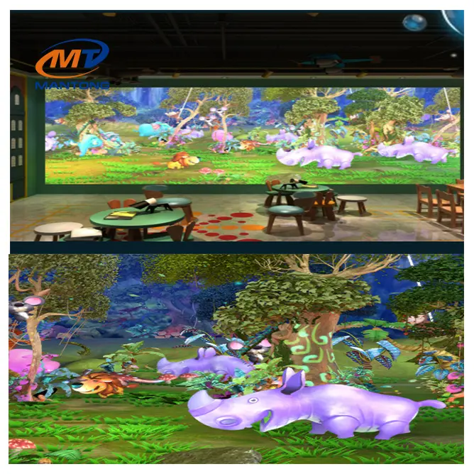Vẽ Tranh tương tác bảng cảm ứng trò chơi chiếu tường với phần mềm hệ thống bảng Lập Bản Đồ chiếu 3D