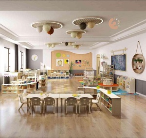 Eibele Prix bon marché du mobilier de salle de classe pour garde d'enfants Toddler Wood Kindergarten Furniture Kid Wood Child Education Nursery Center - Product Image 4