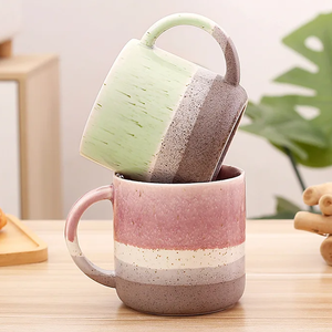 Hot Sale 400ML <b>Ceramic</b> <b>Mug</b> Gold Rim Cartoon Dishwasher Microwave Safe Customizable Coffee Cup Couples Business Gift - Product Image 6