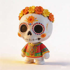 Figura de PVC Personalizada, Estilo Día de Muertos, Pequeño Esqueleto Decorativo - Product Image 3