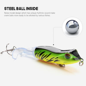 <span class=keywords><strong>Leurre</strong></span> <span class=keywords><strong>de</strong></span> surface personnalisable pour grenouille, en ABS, plusieurs couleurs, pour eau salée, type <span class=keywords><strong>Plopper</strong></span> - Product Image 3