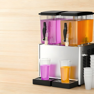 Système de distribution automatique de boissons <span class=keywords><strong>à</strong></span> double réservoir <span class=keywords><strong>pour</strong></span> boissons froides et chaudes, équipé de pompes de mélange de qualité commerciale - Product Image 3