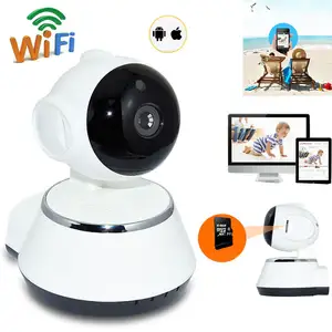 Indoor Smart Camera Security Ip Wifi PTZ Camera Auto Tracking V380 Wifi 720p Smart Home Memory Card H.265 FCC CE Rohs CMOS