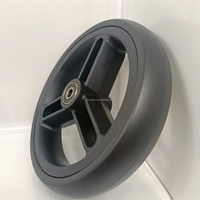 Roue de chariot de poussette de 7 pouces Roues à rayons en plastique de moyeu de pneu en mousse Eva pour chariot à main