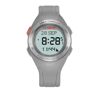 Montre numérique islamique <span class=keywords><strong>de</strong></span> prière musulmane en plastique avec <span class=keywords><strong>position</strong></span> <span class=keywords><strong>de</strong></span> <span class=keywords><strong>la</strong></span> <span class=keywords><strong>Mecque</strong></span>, Azan, résistance à l'eau 3BAR, <span class=keywords><strong>boussole</strong></span>, cadran en cristal saphir - Product Image 3