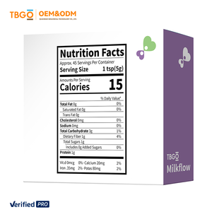 TBG Miglior Prezzo OEM Polvere di Elettroliti Milkflow, Polvere di Erbe Selvatiche in Bottiglia, Certificato Halal, Vitamina Vegetale Proteica Supportante - Product Image 2