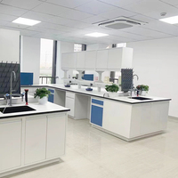 Banc de laboratoire de chimie Banc en résine phénolique Table de laboratoire en métal Table centrale Banc d'île