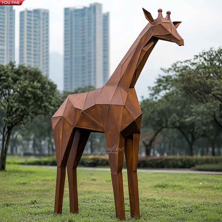 屋外の抽象的な幾何学的なカンガルーコルテン鋼の彫刻| Alibaba.