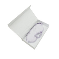 Masques pour les yeux élégants en soie véritable Coffret cadeau en soie Boîte d'emballage exquise pour masque pour les yeux pour femmes