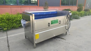 Kommerzielle Automatische Kartoffelwasch- und Schälmaschine Kleiner Halbautomatischer Edelstahl-Elektroschäler Preis zum Verkauf - Product Image 4
