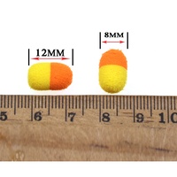 Appâts pour carpes en gros, leurre 8 mm Zig Rig, cylindre en mousse, appât pour la pêche à la carpe, bouillettes en mousse, pop-ups, hameçons, marron rouge, accessoires de pêche