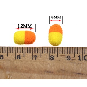 Señuelos de Pesca de Carpa al por Mayor, Cilindro de Espuma de 8 mm para Pesca de Carpa, Cebo de Pesca de Carpa, Boilies de Espuma, Anzuelos Pop-Up, Aparejos de Pesca Marrón Rojo - Product Image 2