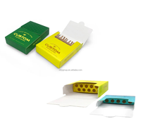 Boîte d'emballage en carton personnalisée vide, pré-pliée, pour 5/10 tubes, pour cigarettes jetables et cigares