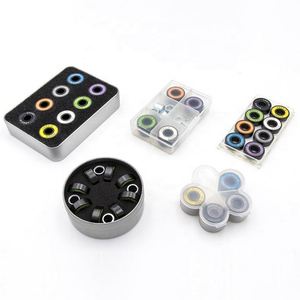 Roulement de skateboard haute vitesse ABEC-9 608 2RS P0 Précision C0 Jauge de jeu 8*22*7mm Lubrifié à l'huile Acier chromé Plastique - Product Image 6