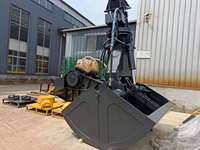 MONDE Godet hydraulique durable à mâchoires pour excavatrice, idéal pour la préhension de pierres de carrière et la manutention de matériaux rocheux