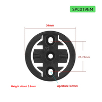 Dudukan Komputer Sepeda untuk Garmin Bryton Wahoo, Plastik, Pengganti, Adaptor, Insert