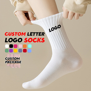 OEM <strong>Socks</strong> <strong>High</strong> Quality Custom Logo Sports <strong>Socks</strong> Letter Jacquard Breathable <strong>Womens</strong> Custom Athletic <strong>Socks</strong> - Product Image 1