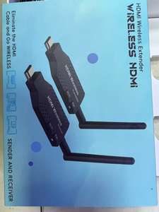 50 मीटर प्लास्टिक वायरलेस एचडीटीवी ट्रांसमीटर रिसीवर एक्सटेंडर प्रोजेक्टर ऑडियो और वीडियो प्लेबैक - Product Image 2