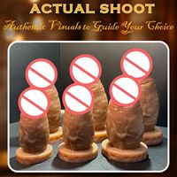 Nueva llegada Big Devil Dildo pene agrandado silicona suave hombre mujer masturbación juguete para el desarrollo Anal Fisting productos sexuales