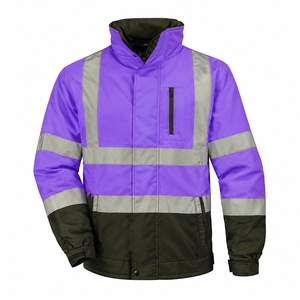 Veste de travail réfléchissante personnalisée, vêtements de sécurité haute visibilité, respirante, durable, en polyester, vêtements de travail en plein air - Product Image 5