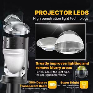 Faro LED CSP avanzado H4 30000 Lm 6000K para coche, motocicleta, actualización de modificación, ajuste universal - Product Image 4