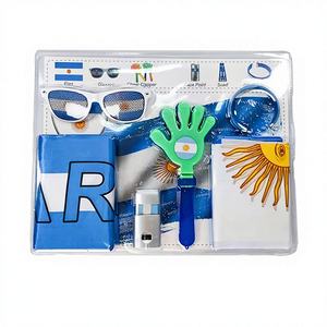 Set de Banderines de Apoyo para Aficionados al Fútbol 2026, Bandera de Fibra de Vidrio, Bufanda, Gafas, Pulsera, Estampado Facial, Artículos para Animar en Navidad - Product Image 1