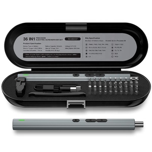 NEOBRISKEN Multi Functional Lithium <b>Screwdriver</b> 36 Piece <b>Set</b> Cordless Rechargeable Tool Portable <b>Bit</b> N211 36 Piece <b>Set</b> of Multif - Product Image 1