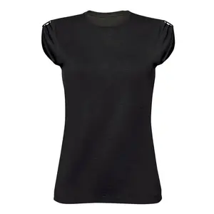 T-shirt in tessuto slub da donna, merchandising personalizzato - Product Image 4