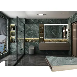现代塑料绝缘室内浴室墙板覆盖面板壁纸外观效果塑料wpc spc聚氯乙烯墙板