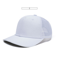 Casquette de baseball unisexe à 6 panneaux en maille, couleur équipe, polyester/coton, réglable pour adulte