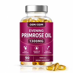 Capsules d'huile d'<span class=keywords><strong>onagre</strong></span> en gélules molles 1300mg 109mg GLA Oméga 6 OEM ODM Marque Privée Suppléments Nutritionnels Beauté pour Femmes - Product Image 1