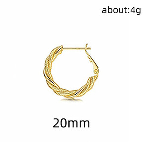 Orecchini a Cerchio Irregolari da Donna, Grandi Orecchini a Cerchio per Uso Quotidiano e Feste, Gioielli alla Moda - Product Image 4