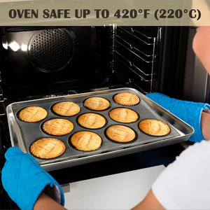 11 Cavity Perforated Food Grade <b>Silicone</b> Eco-Friendly Dishwasher Oven Safe Hamburger Bun Pan Bread Mold Nonstick Pinholes <b>Baking</b> - Product Image 5