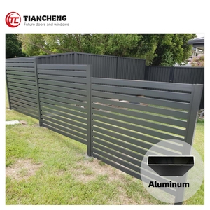 Chất lượng cao Nhà đương đại thương mại riêng tư hàng rào hệ thống miễn phí Mẫu nhôm đá phiến Hàng rào gỗ cho dân cư - Product Image 1