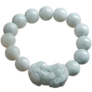 Pulsera de Jadeíta Natural de Myanmar Pixiu, Diseño Original para Hombre y Mujer, Venta al por Mayor, SL03 - Product Image 1