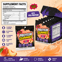 Eiwit Gummies met Eiwit Private Label Suiker Vrij Gummy Supplement OEM Aangepaste Smaak Fabrikant