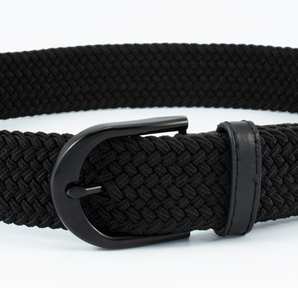 3503 elastik dokuma dokuma yüksek kalite örgülü Golf Mens için Metal toka malzeme ile Logo kemerler özelleştirmek - Product Image 4