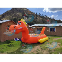 Nouveau style de bateau gonflable tractable Dragon, toboggan gonflable tractable