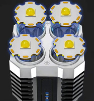 Lampe torche pratique à longue portée, 4 modes, étanche, prix bas, batterie 18650, super lumineuse, rechargeable, LED