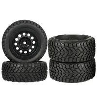 NEEBRC 1.9 pouces Pneu 12mm Moyeu Jante Roues pour 1/10 1/14 1/16 RC Racing Car Wltoys 144001 Scx10 Traxxas Trx-4 Tamiya Accessoires