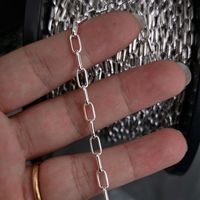 Catena in Argento Sterling 925 Stile Graffetta Non Finita per Creazione di Gioielli Fai-da-Te, Collane e Bracciali, Vendita all'Ingrosso