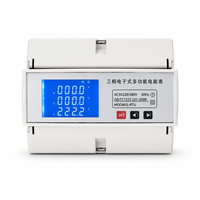 Compteur d'énergie triphasé KWH ydkz 3x220V 380V 50Hz avec écran LCD, RS485 Modbus RTU, panneau multifonction